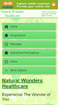 Mobile Screenshot of naturalwondershealthcare.com